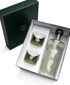 Paveau Swirl Mist Geschenkset Flasche 1,25L + 2 Tumbler Gläser