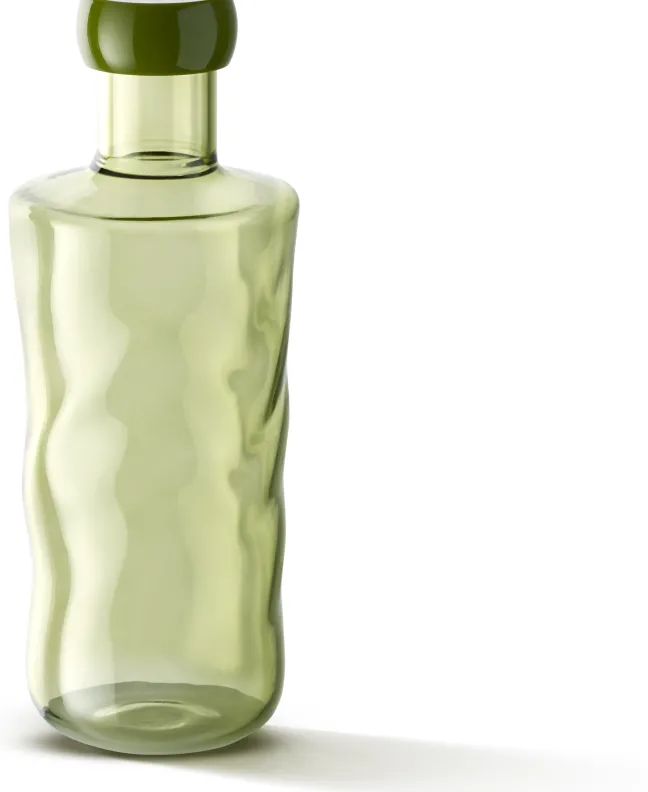 Paveau Swirl Moss Geschenkset Flasche 0,75L + 2 Tumbler Gläser