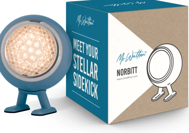 PIFFANY Copenhagen Norbitt 3.0 LED Lampe wiederaufladbar Cloudy blue