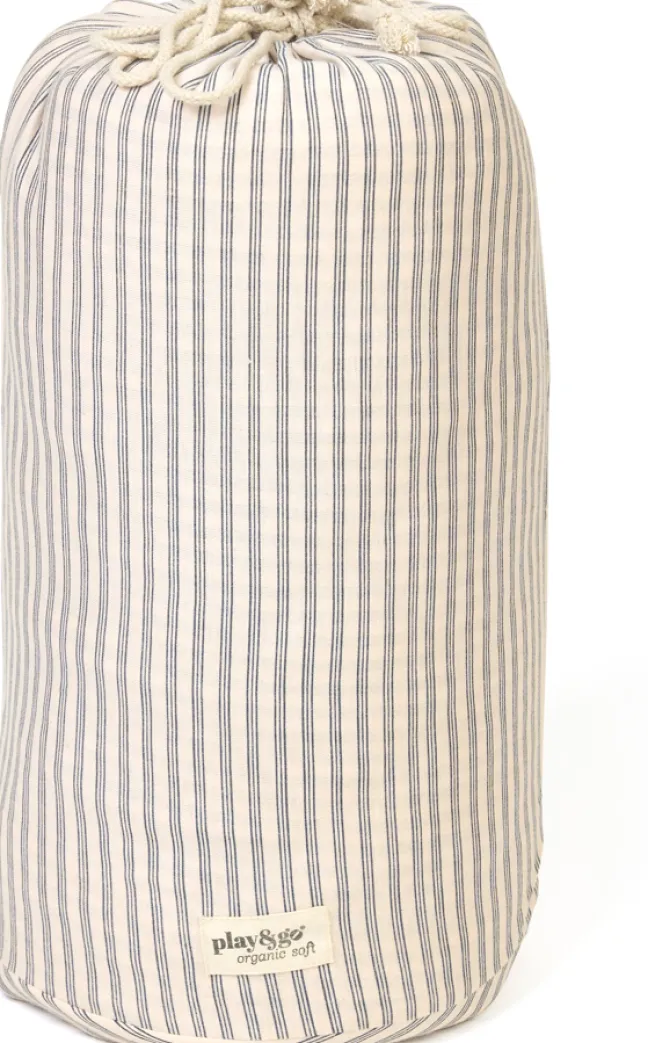 Play&Go Organic 2 in 1 Spielzeugsack Ø120cm stripes blue