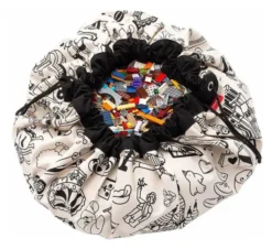 Play&Go Prints 2 in 1 Spielzeugsack Ø140cm OMY Paris zum selbst bemalen Sale