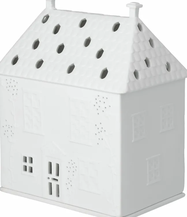 räder Lichthaus Cottage mit Ranken Porzellan weiß