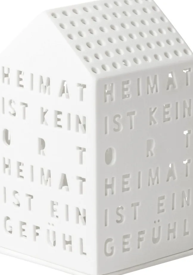 räder Lichthaus Heimat ist kein Ort Porzellan weiß