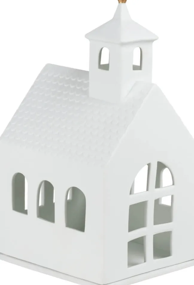 räder Lichthaus Kapelle groß Porzellan weiß