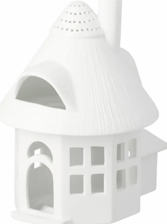 räder Lichthaus Reetdachturm Porzellan weiß