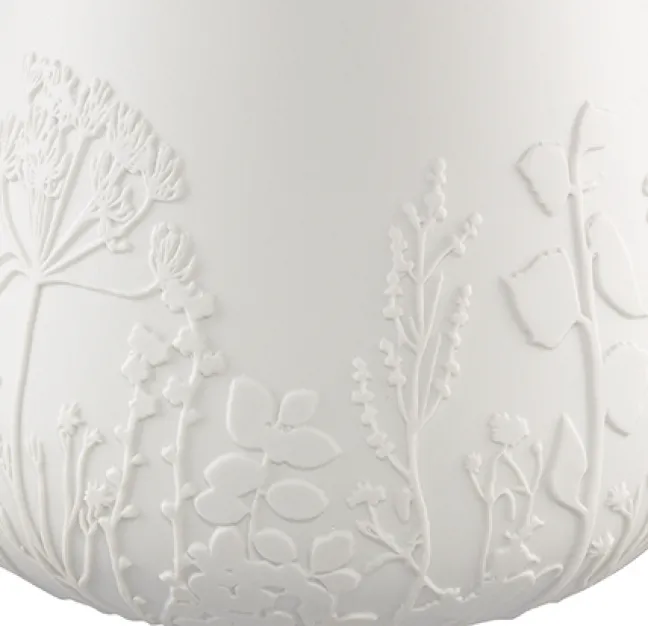 räder Poesie Porzellanvase Blumen weiß
