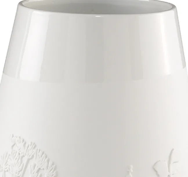 räder Poesie Porzellanvase Blumen weiß