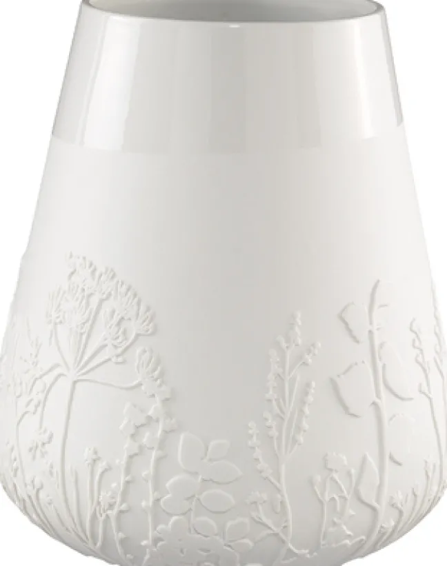 räder Poesie Porzellanvase Blumen weiß
