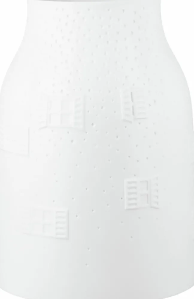 räder Vase Winterhaus groß Porzellan weiß