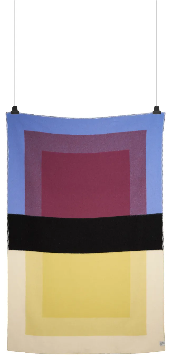 Roros Tweed BENTO Lammwolldecke 200 x 135cm Lemon curd 5252