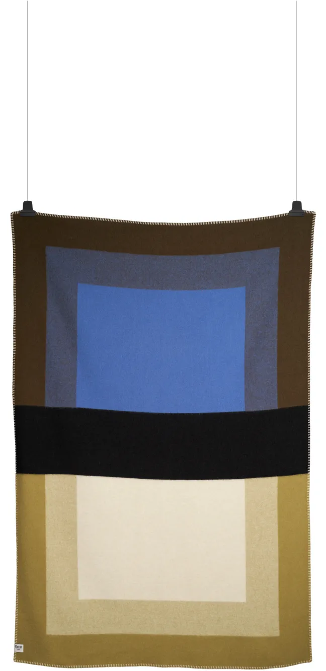 Roros Tweed BENTO Lammwolldecke 200 x 135cm Olive 5253