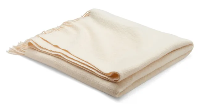 Roros Tweed KATTEFOT Wolldecke 140x220cm creme 55005