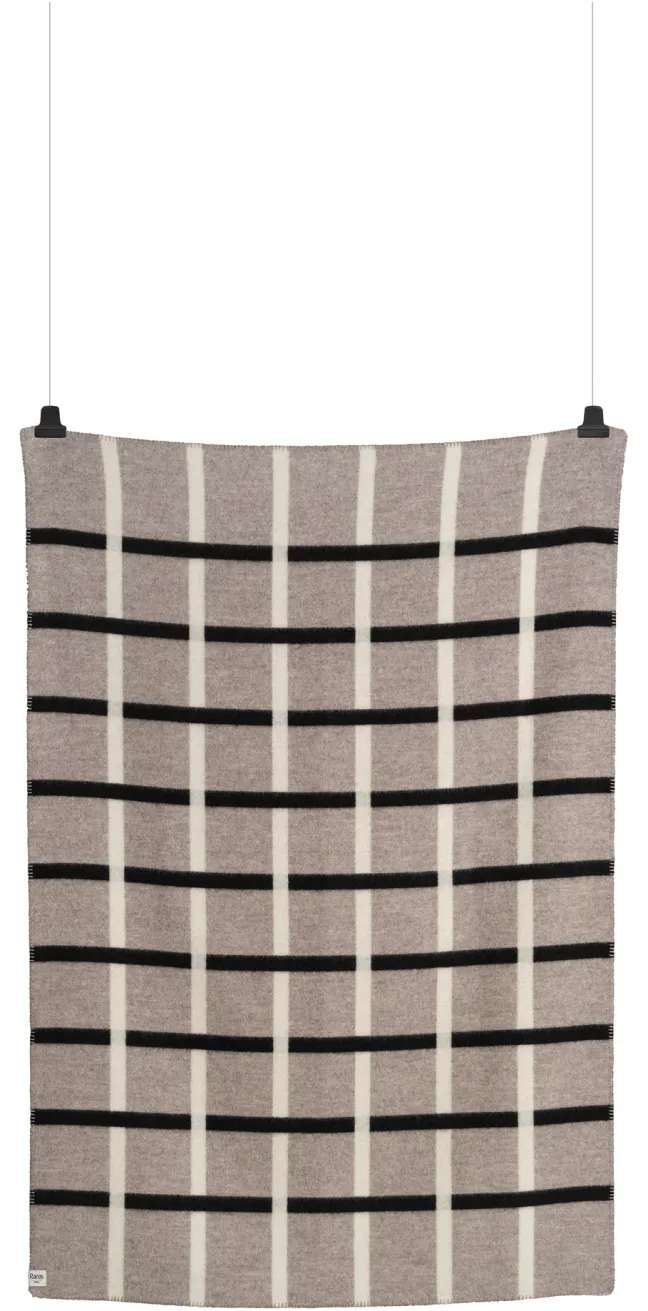 Roros Tweed KNUT Lammwolldecke 135x200cm Taubengrau 5455