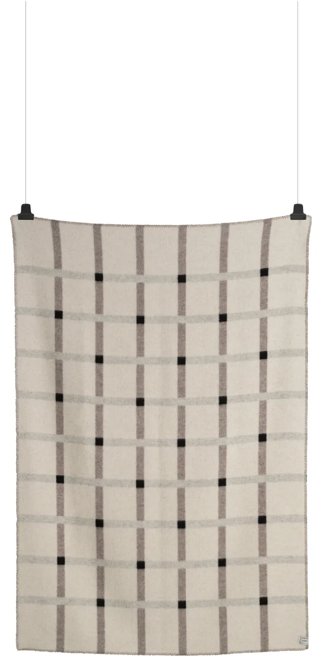 Roros Tweed KNUT Lammwolldecke 135x200cm Taubengrau 5455