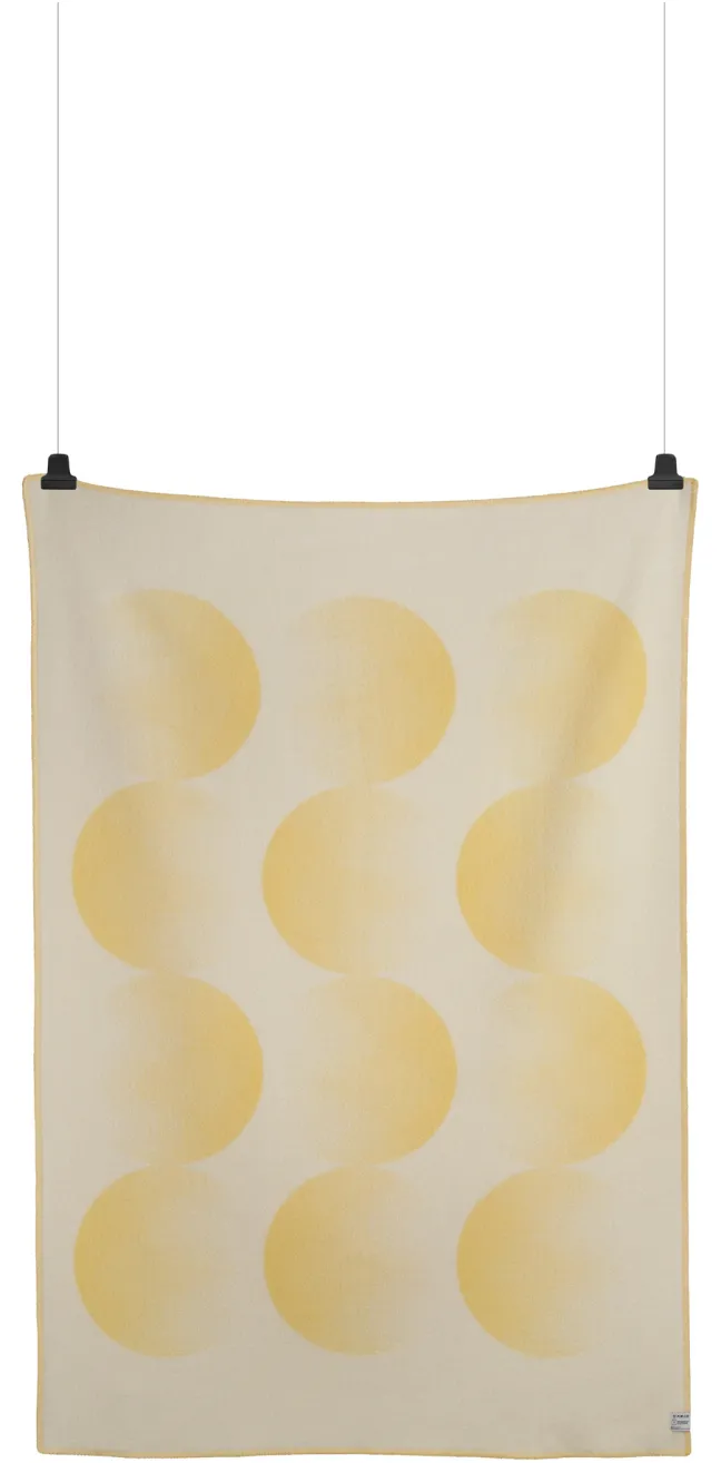 Roros Tweed MOON Lammwolldecke 135x200cm gelb 5902
