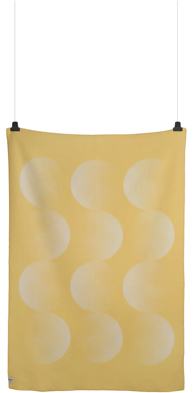 Roros Tweed MOON Lammwolldecke 135x200cm gelb 5902