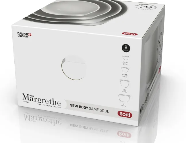Rosti Margrethe 4er-Set Durostima® 0,25 + 0,5 + 1,5 + 3 L Weiß