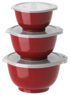 Rosti Margrethe Mini-Schüssel-3er-Set Durostima® 0,25 + 0,5 + 0,75 L Rot
