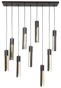 Rubjerg Design Hängelampe Tube 9 Leuchten Metall Artic schwarz