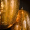 Rubjerg Design Hängeleuchte Cosmic 3 Leuchten gestuft Antik Bronze/Glas