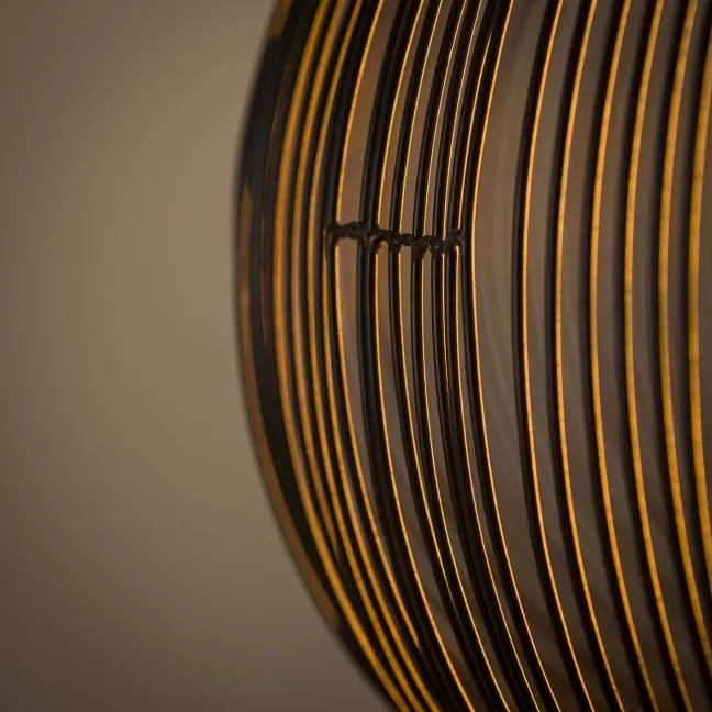 Rubjerg Design Hängeleuchte Copper Twist Ø70cm Nickel schwarz