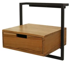 Rubjerg Design Nachttisch Air Metall/Akazie massiv natur