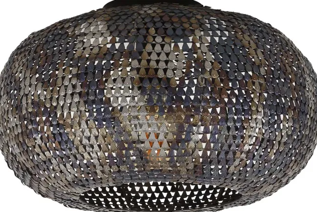 Rubjerg Design Pendellampe Armor ⌀40cm Metall schwarz/braun