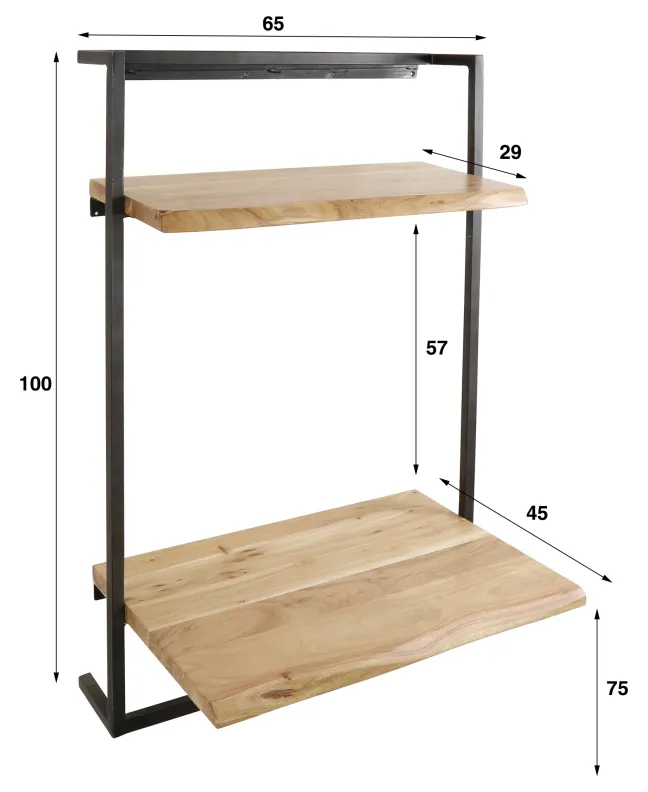 Rubjerg Design Schreibtisch Air Solid Akazie massiv natur