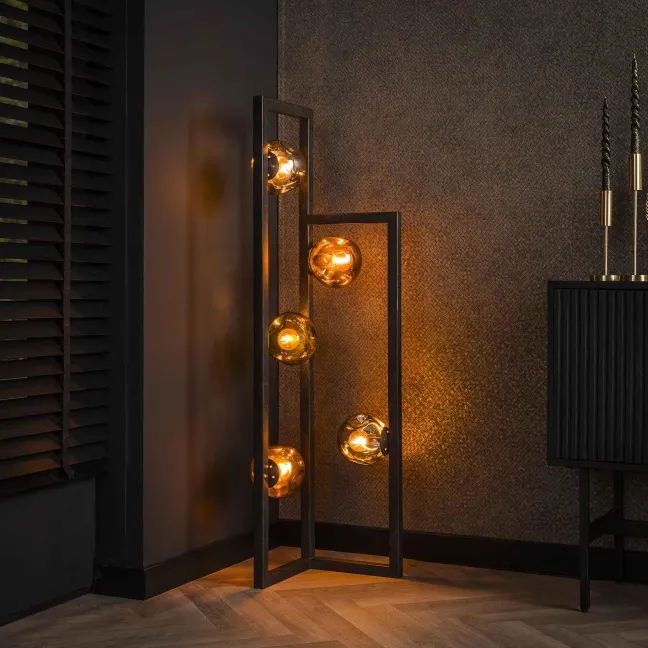 Rubjerg Design Stehlampe Stellar 5 Leuchten Artic schwarz