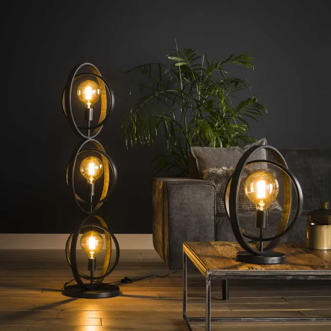 Rubjerg Design Tischleuchte Turn around Metall schwarz