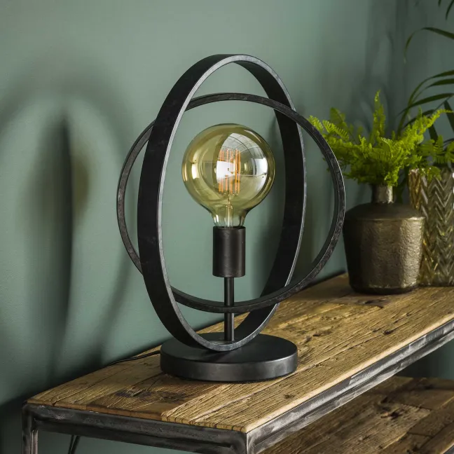 Rubjerg Design Tischleuchte Turn around Metall schwarz