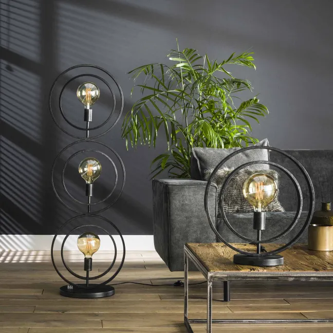 Rubjerg Design Tischleuchte Turn around Metall schwarz