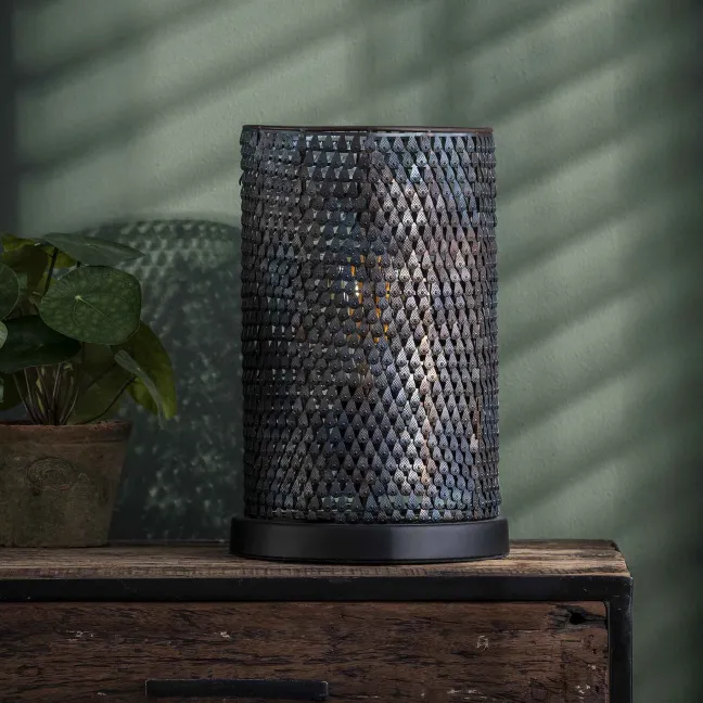 Rubjerg Design Tischleuchte Armor Metall schwarz/braun