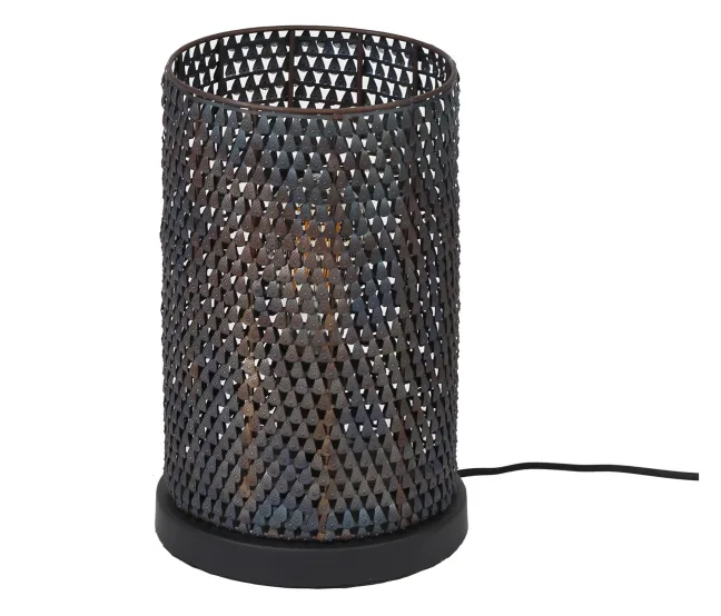 Rubjerg Design Tischleuchte Armor Metall schwarz/braun