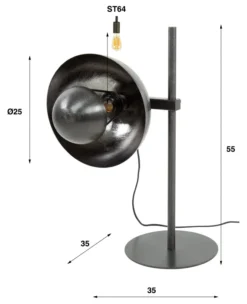 Rubjerg Design Tischleuchte Adjust Nickel schwarz Sale