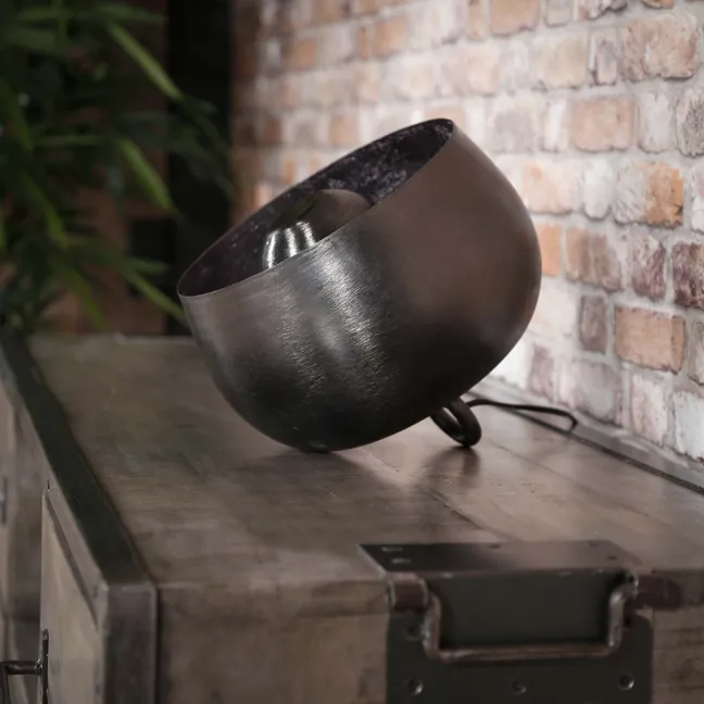 Rubjerg Design Tischleuchte Korb Ø28cm Metall schwarz nickel