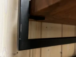 Rubjerg Design Wandregal Ø40cm rund mit Schublade Hartholz/Metall
