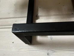 Rubjerg Design Wandregal Edge 100cm Metall/Akazie massiv natur