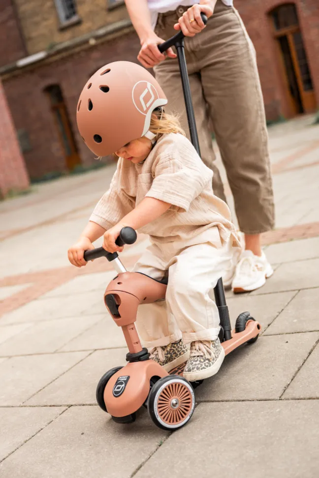 Scoot & Ride Helm Mocha Größe S-M