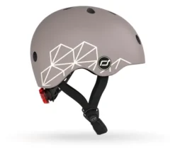 Scoot & Ride Helm XXS-S Graphics brown lines