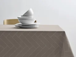 Södahl Tischtuch 140x320cm Tiles Damask grau