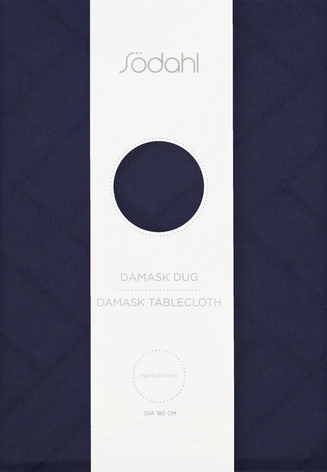 Södahl Tischtuch 140x320cm Tiles Damask blau