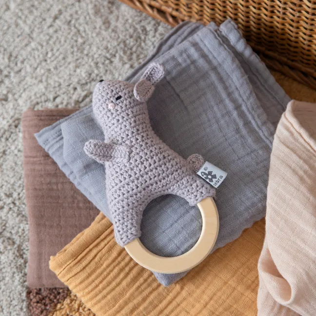 Sebra Häkel-Rassel Hase