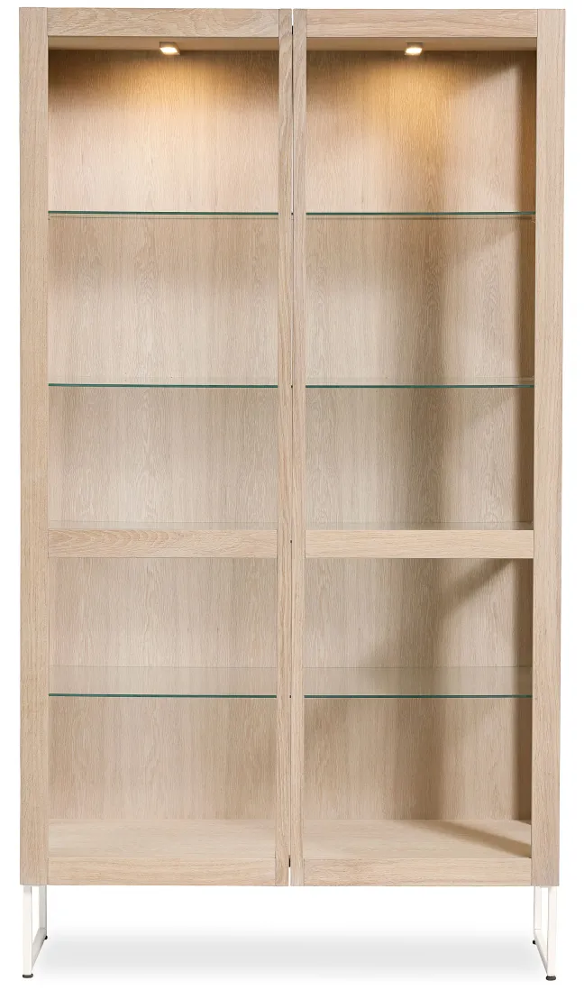 Skovby Vitrine 452 Eiche weiß geölt