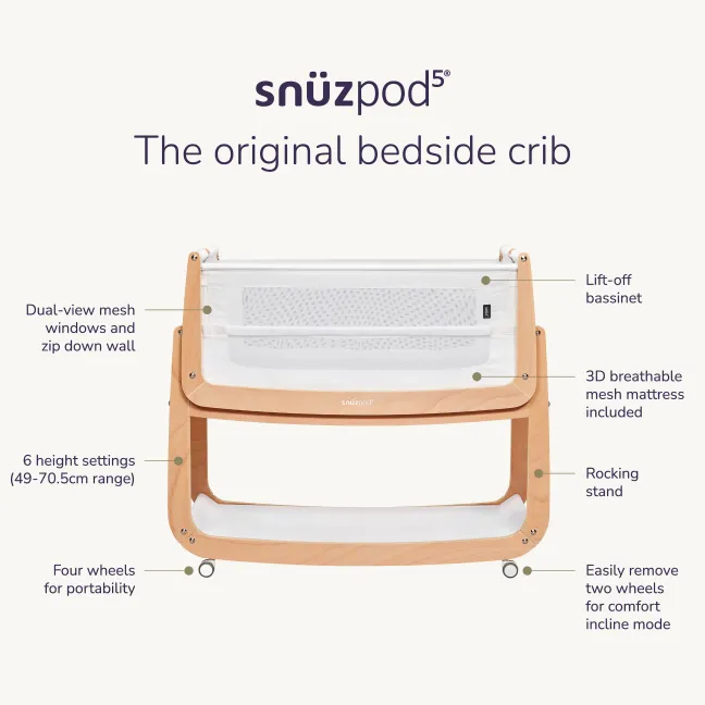 Snüz SnüzPod 5 Beistellbett Cashmere