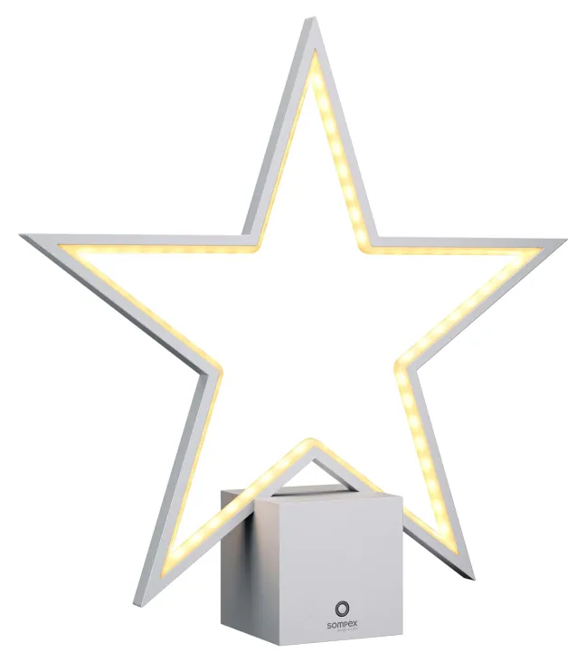 SOMPEX LUCY 2.0 Akku-Tischleuchte Stern 40cm silber