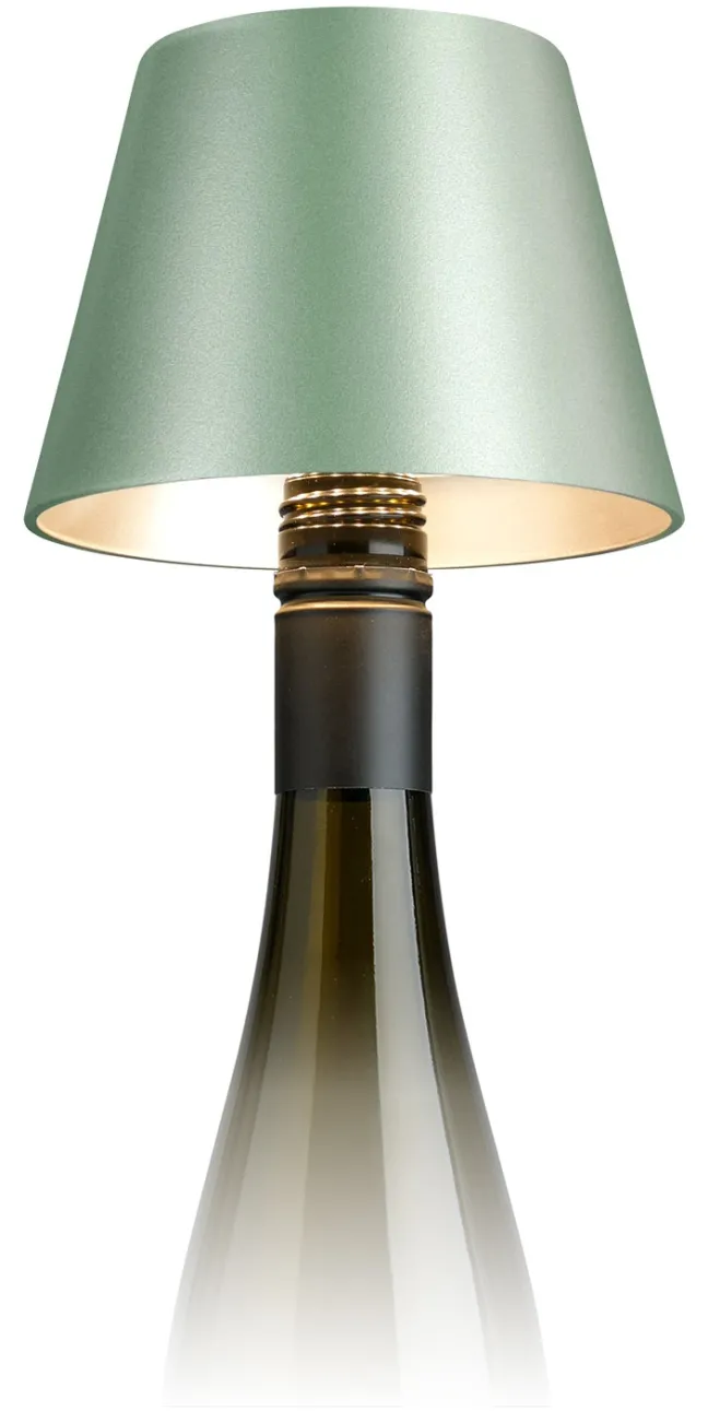 SOMPEX TOP 2.0 RGBW-Akku-Flaschenleuchte grün metallic