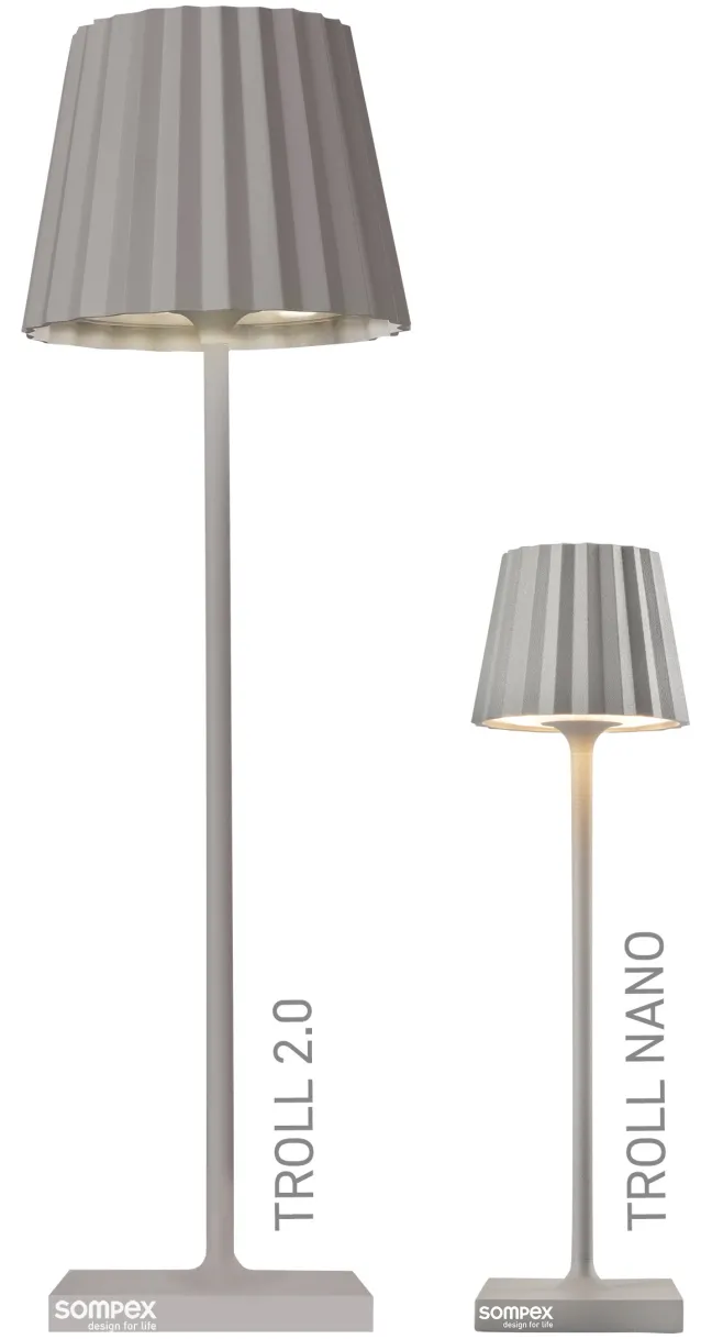 SOMPEX TROLL NANO Outdoorleuchte Grau