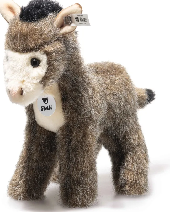 Steiff Asinus Esel 17cm braun gesprenkelt