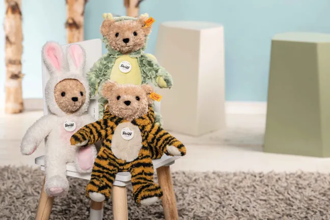 Steiff Hoodie-Teddybär Hase 27cm weiß 114052
